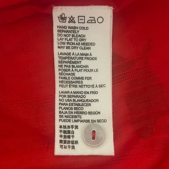 Cleobella Ryan Blouse in Cherry Red Size Medium New - Picture 8 of 16